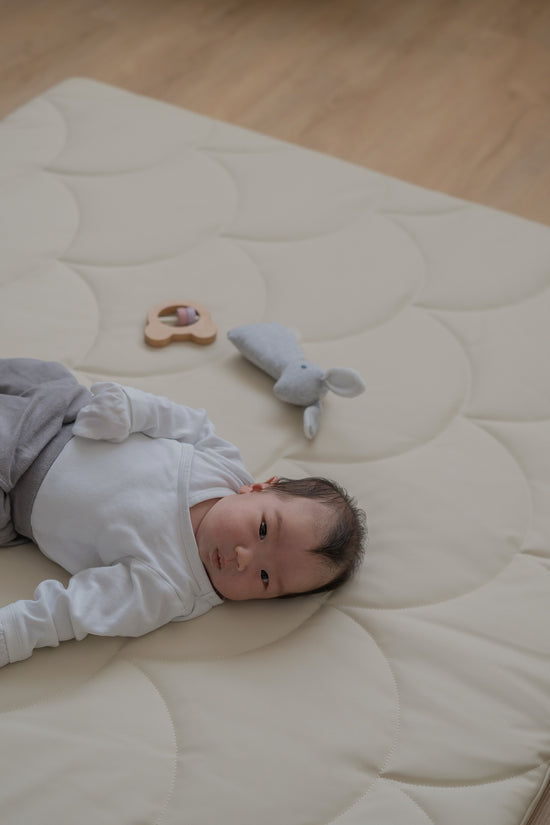Rectangle Baby Play Mat - Soft Ecru