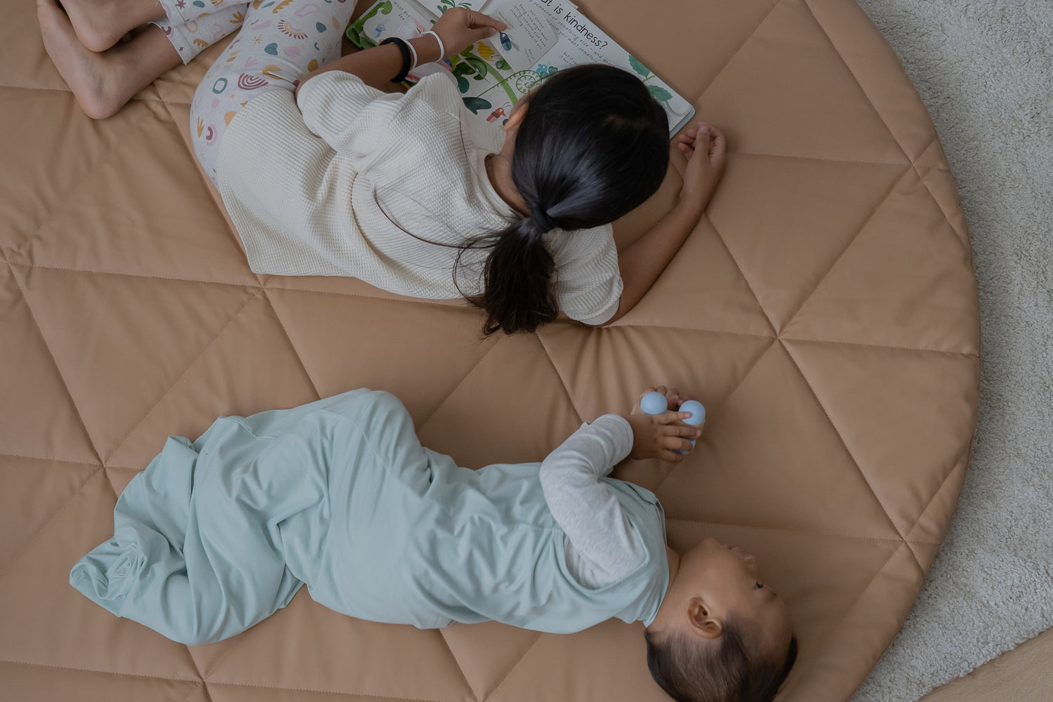 Rectangle Baby Play Mat - SandCastle